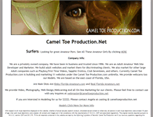 Tablet Screenshot of cameltoeproduction.net